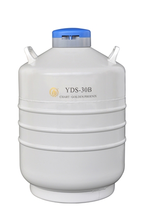 成都金凤运输型液氮生物容器YDS-30B，含六个120MM高的提筒